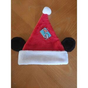Disney Mickey Mouse ears Santa Hat Adult size